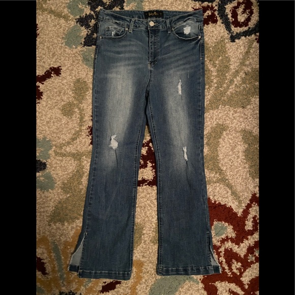 Indigo Rein Juniors Flare Leg Jeans WORN ONCE 15 - Picture 4 of 11